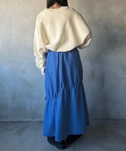 「kutir」 フレアスカート SMALL ブルー レディース_画像9