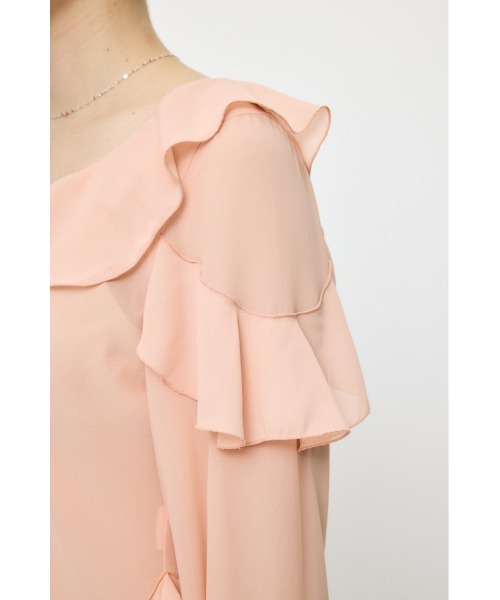 MOUSSY（マウジー） ブラウス シャツ CHIFFON RUFFLE ブラウス 