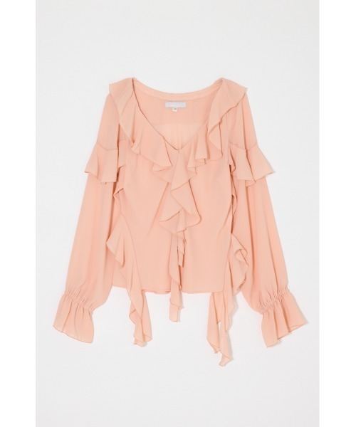 MOUSSY（マウジー） ブラウス シャツ CHIFFON RUFFLE ブラウス 