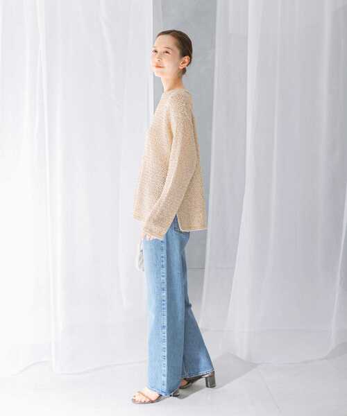 「upperhights」 デニムパンツ 22 ブルー レディースの画像