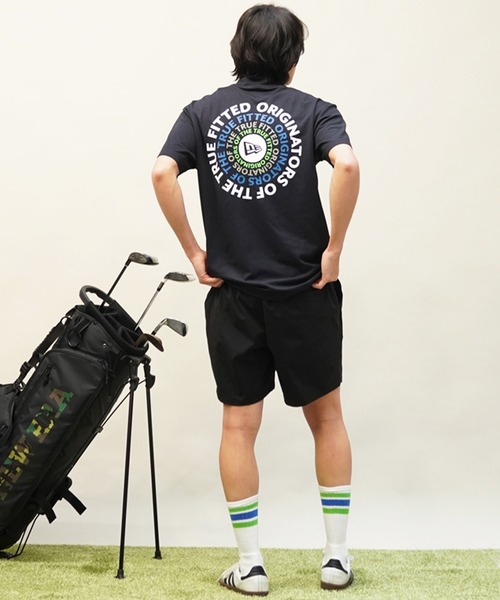 「NEW ERA」 半袖Tシャツ X-LARGE ネイビー×ホワイト メンズ_画像6