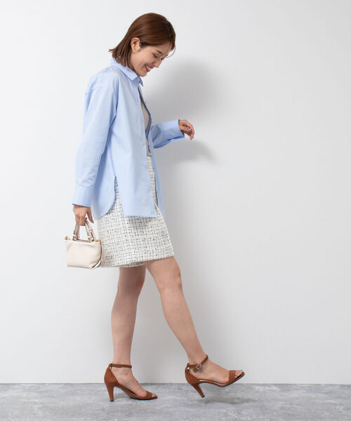 「NOLLEY'S Sophi」 長袖シャツ 38 ホワイト レディース_画像3