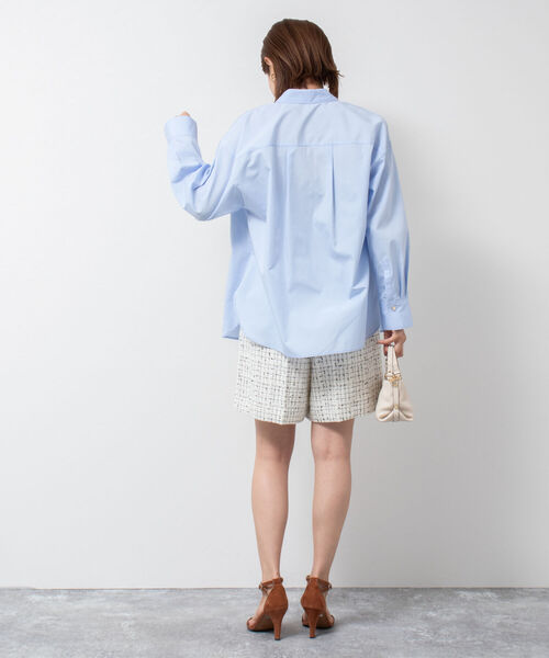 「NOLLEY'S Sophi」 長袖シャツ 38 ホワイト レディース_画像4