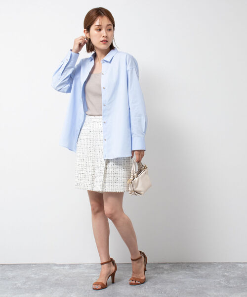 「NOLLEY'S Sophi」 長袖シャツ 38 ホワイト レディース_画像5