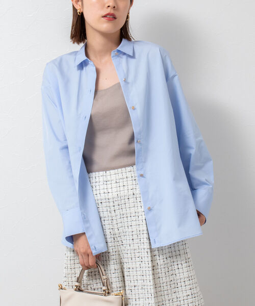 「NOLLEY'S Sophi」 長袖シャツ 38 ホワイト レディース_画像8