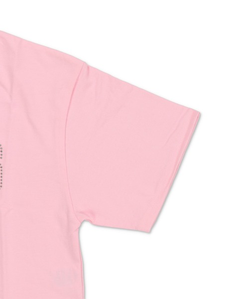 SPINNS（スピンズ） tシャツ ショート丈半袖Tシャツ/スタッズロゴ/波