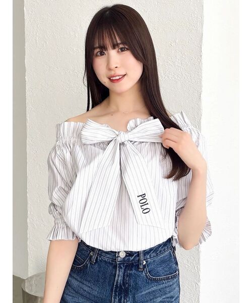 dazzlin（ダズリン） ブラウス シャツ 「POLO BCSコラボ」リボン
