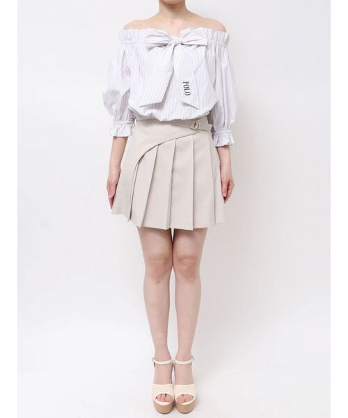 dazzlin（ダズリン） ブラウス シャツ 「POLO BCSコラボ」リボン 