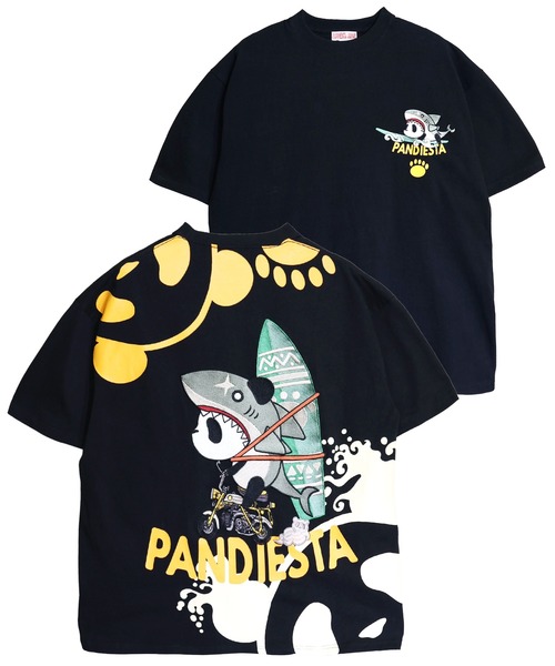 PANDIESTA（パンディエスタ） tシャツ サーフライドシャークTシャツ(M2