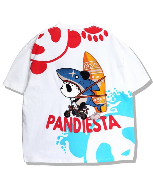 PANDIESTA（パンディエスタ） tシャツ サーフライドシャークTシャツ(M2
