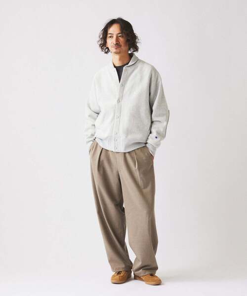 Champion（チャンピオン） カーディガン LARGE アイボリー メンズ 