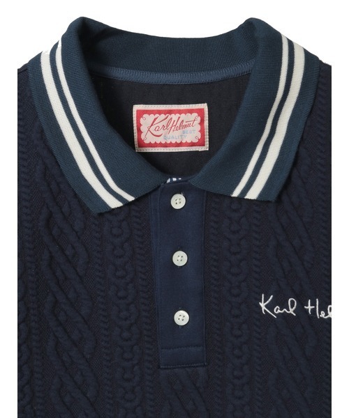 Karl Helmut ポロシャツ ロゴワンポイント刺繍入りポロシャツ メンズ