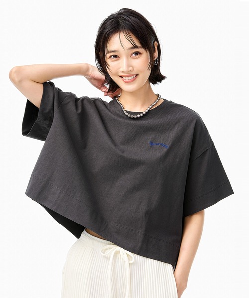 coca（コカ） tシャツ ボックスシルエットロゴトップス レディース