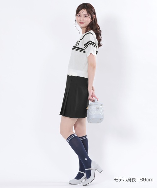 MARY QUANT（マリークヮント） 半袖ニット M ホワイト レディース