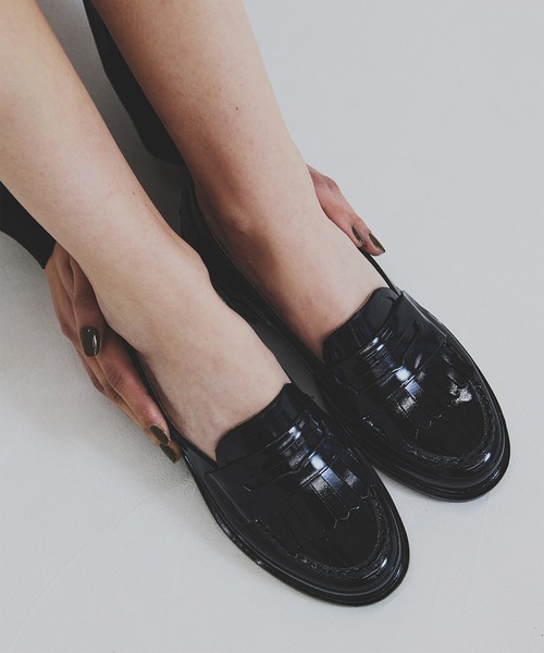 HUNTER×Ameri 防水性ローファー HUNTER（ハンター） ローファー × Ameri GLOSS TASSEL PENNY LOAFER