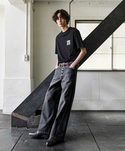 Bleme ワイドパンツ ジーンズ 13oz ヴィンテージライク ボタンフライ