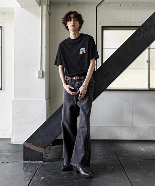 Civvy. ボタンフライ フレアデニムパンツ Bleme ワイドパンツ ジーンズ 13oz ヴィンテージライク ボタンフライ