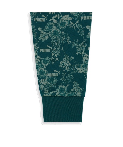 「PUMA」 スウェットカットソー LARGE グリーン レディース_画像4