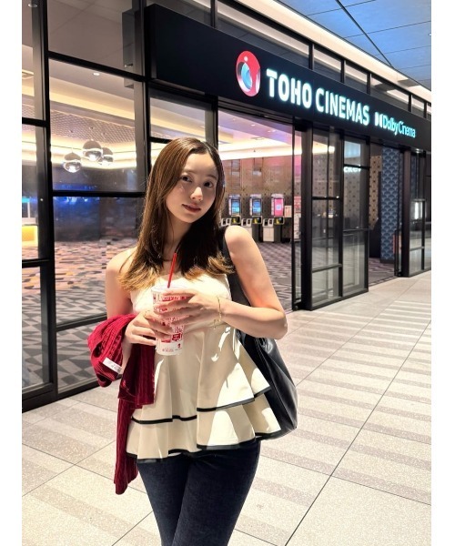 Her lip to Lumiere Frilled Peplum Top レディース : ZOZOTOWN Yahoo