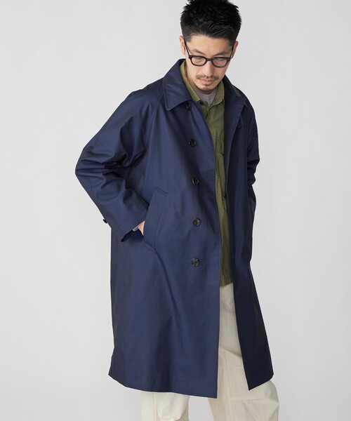 C.P. COMPANY メンズステンカラーコートネイビー Sサイズ SHIPS（シップス） ステンカラーコート MEDIUM ネイビー メンズ