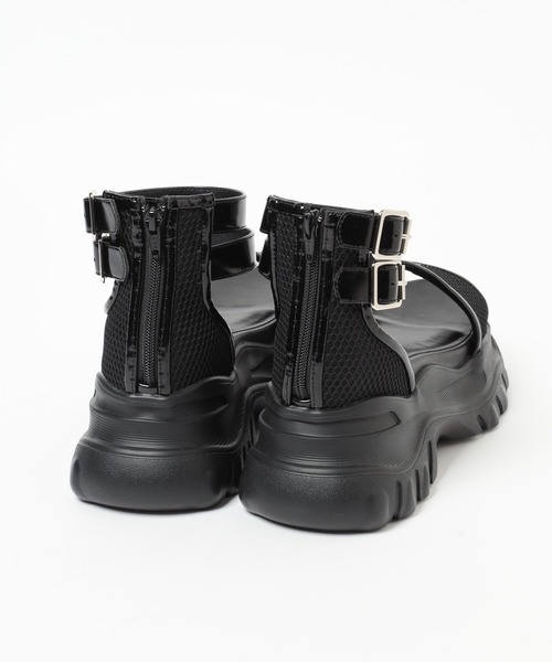 「HARE」 フラットサンダル LARGE ブラック レディース_画像9