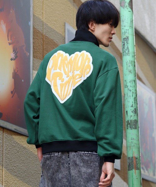 「SITRY」 スウェットカットソー X-LARGE グリーン メンズ_画像3