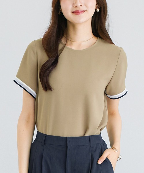 ブラウス シャツ 夏 半袖 「 ラクして整うカセット服 」 さらさら