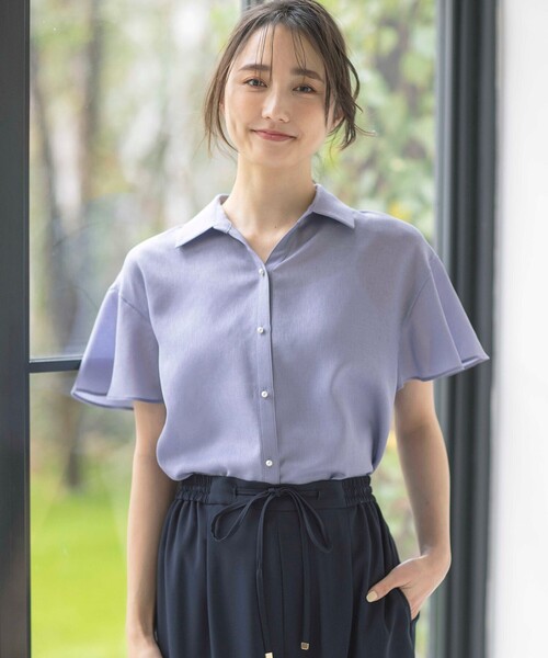「ANY SIS」 半袖シャツ 2 グリーン レディース_画像5