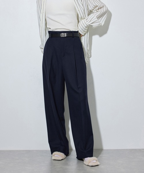 ADAM ET ROPE'（アダムエロペ） ワイドパンツ スラックス パンツ