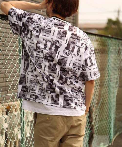 PLAYBOY（プレイボーイ） tシャツ 「PLAY BOY/プレイボーイ」総柄