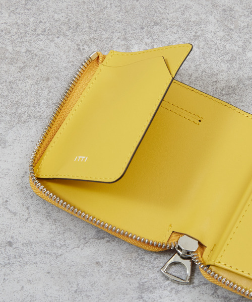 ITTI イッチ 二つ折り財布 コンパクトウォレット レザー 本革 ITTI（イッチ） 二つ折り財布 財布 メンズ レディース : ZOZOTOWN