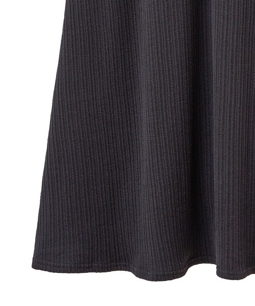 【美品】CLANE RIB CIRCULAR ONE PIECE ブラック セール】RIB CIRCULAR ONE PIECE（ワンピース）｜CLANE（クラネ