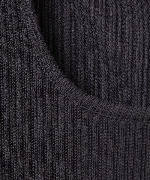 CLANE ワンピース 【CLANE/クラネ】RIB CIRCULAR ONE PIECE/リブ