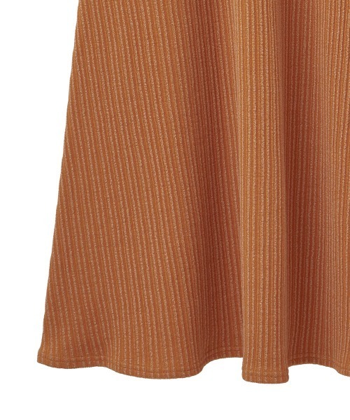 CLANE（クラネ） ワンピース 半袖 「CLANE/クラネ」RIB CIRCULAR ONE