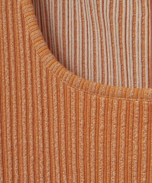 CLANE（クラネ） ワンピース 半袖 「CLANE/クラネ」RIB CIRCULAR ONE