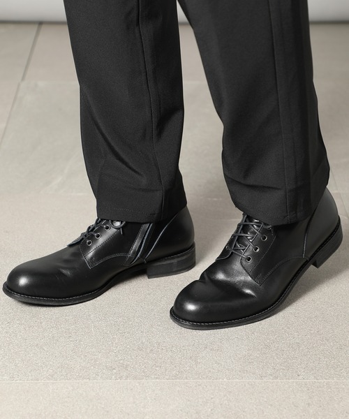 PADRONE新品未使用品定価34,100円ヌバックサイドジップブーツ41 PADRONE（パドローネ）CHUKKA BOOTS with SIDE ZIP / BAGGIO