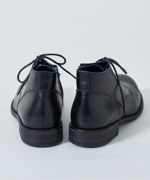 PADRONE 黒革靴 ブーツ PADRONE ブーツ 「PADRONE」別注 SIDE ZIP BOOTS サイドジップ
