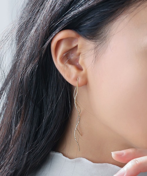 【minami jewelry】ピアス Isn't She？ ピアス チェーンナミナミピアス レディース