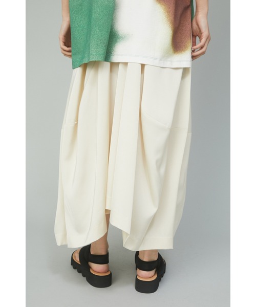 スカート aere high gauge pile cocoon skirt aere high gauge pile cocoon skirt