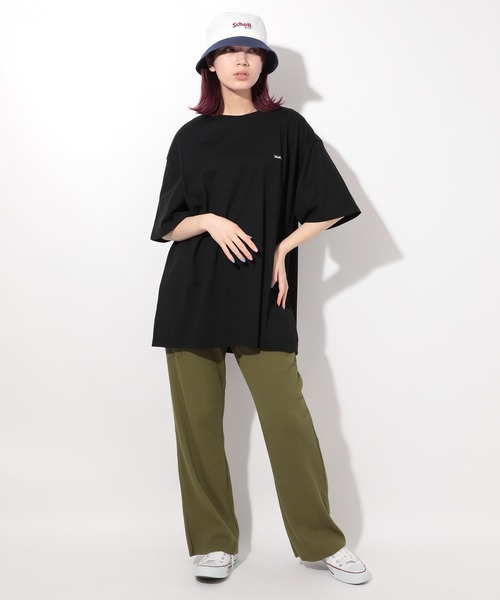 Schott N.Y.C 帽子 ハット 「SCHOTT」ロゴバイカラーバケット