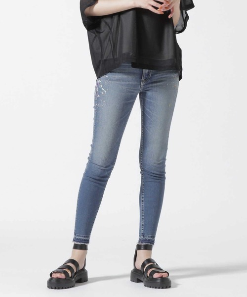 サート SURT ベイカーデニム パンツ ジーンズ ワイド S インディゴ /CX  