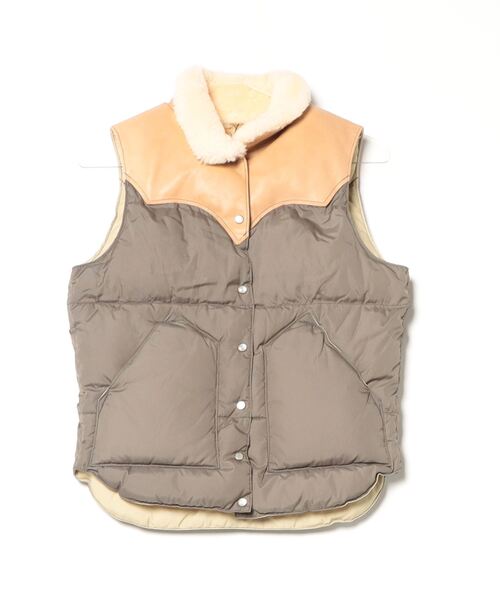 Rocky Mountain FeatherBed」 ダウンベスト 7/8 グリーン レディース 