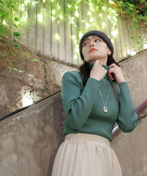 L'AppartementDeuxiemeClasse♦︎タートルRibKnit L'Appartement（アパルトモン）の「タートルネック WIDE KNIT