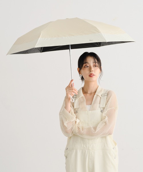 Wpc. 晴雨兼用 日傘 長傘 日傘 完全遮光 折りたたみ傘 形状記憶 軽量