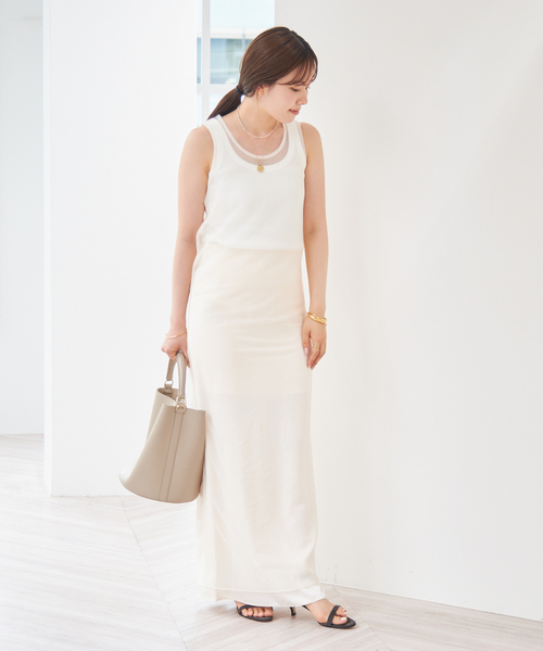 plage（プラージュ） ワンピース 「R'IAM」 SHEER TANK ワンピース