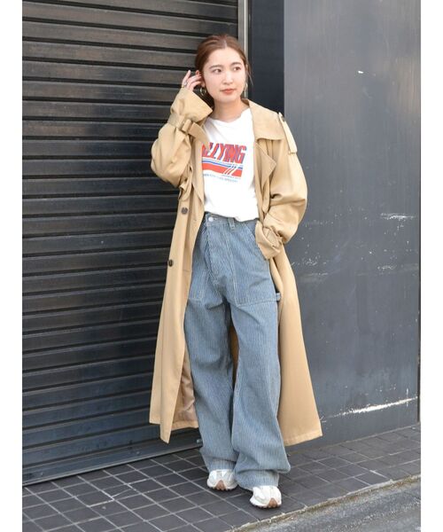 B00403 アングリッドUngrid ルーズロングトレンチコート Ungrid（アングリッド）の「ルーズロングトレンチコート（トレンチ