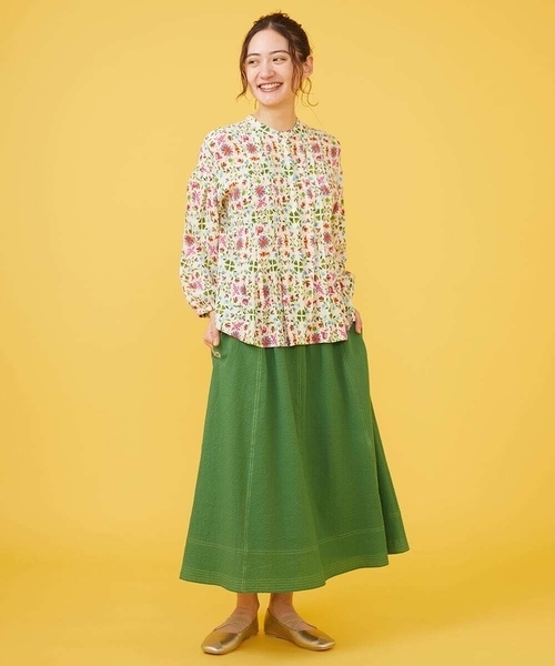 Jocomomola（ホコモモラ） スカート Berenjenas ワンポイント刺繍