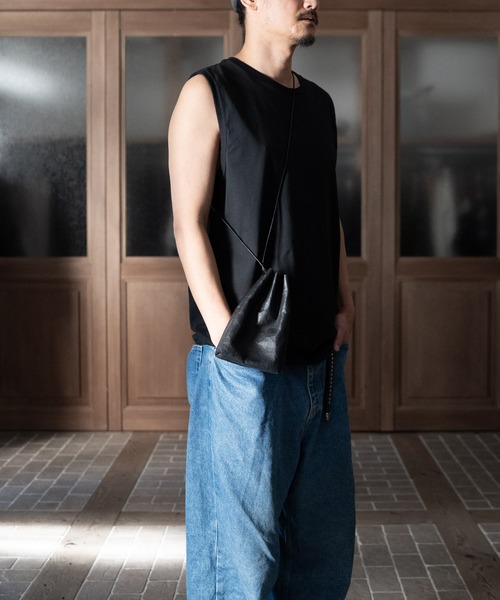 SENTI（センティ） ショルダーバッグ Dyneema(R) Leather DRAWSTRING