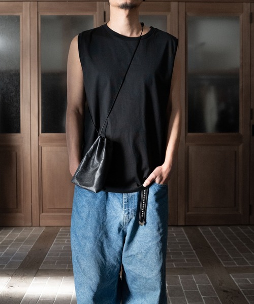 SENTI（センティ） ショルダーバッグ Dyneema(R) Leather DRAWSTRING