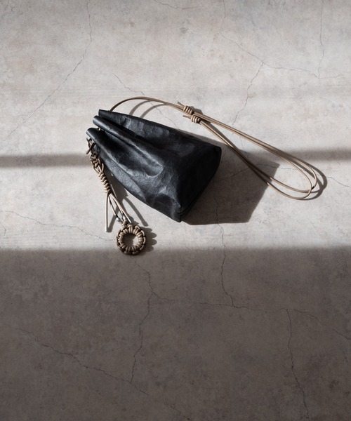 SENTI（センティ） ショルダーバッグ Dyneema(R) Leather DRAWSTRING